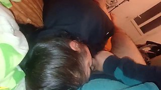 I come home and fill my mouth with cum