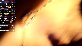 Awesome Big Boobs Blonde Masturbates In The Shower