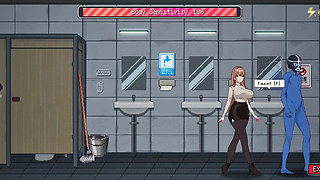 Busty Shop Clerk Adult Encounter - Pixel Hentai Game Scenes