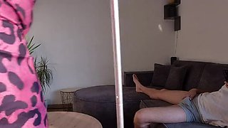 Stepmom Catches Stepson Hard and Rides His Big Cock on the Couch - Huge Ass MILF
