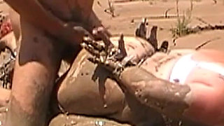 Julie Fucked Like a Mud Pig - Dress Destroyed, Lingerie, Pounded, Hogtied, Face in the Mud