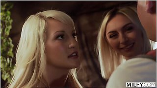 Blonde Milf Bree Brooks And Cock-hungry Chloe Temple Race To Make Him Cum Before They Get Caught