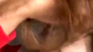 Amateur teen slut with anal plug gives amazing blowjob