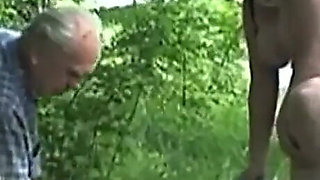 Hot Sex for a Still Horny Exhibitionist Old Couple