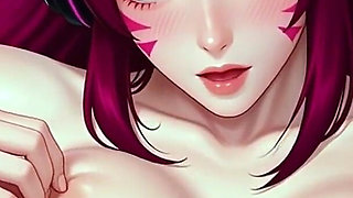 60 Frames, 1080p, High Definition! D.va, Deserve Animated Short Series, Innocent and Adorable Dva, Artistic Lovemaking.