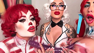 Halloween Dildo JOI with Friends
