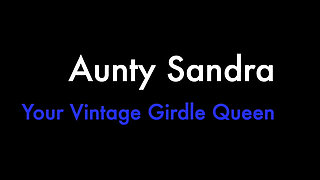 Aunty Sandra in White Rago Girdle