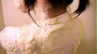 Amateur Asian teen sucks this big hard cock