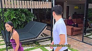 MY STEPSON GIVES THE NEW HOUSEKEEPER A HARD ANAL FUCKING