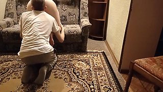 Passionate cuckold cleans his wife after intense sloppy creampie encounter