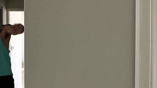 Sucking my stepbros friend dick while on live