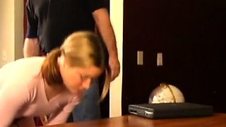 Blonde teen fetish handjob