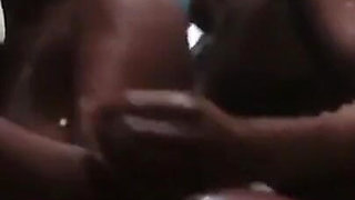 Ebony Teen Getting Fucked in a Host Shower