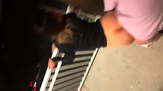 Public Beach Balcony Sex with a Big-Ass Brunette