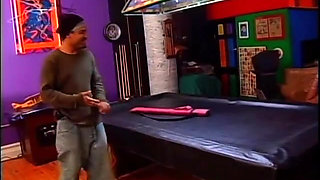 Fat assed black beauty sucks stud's dick then gets banged on the pool table