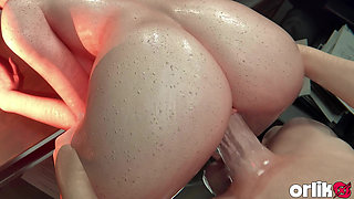 Jubilee X-men 3D Animated POV Doggystyle - Wet & Bouncing Ass
