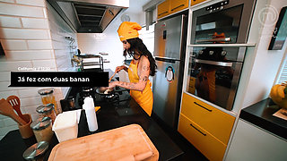 Hot lesbian Latinas cooking - Part 2 - SFW