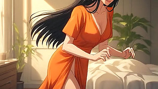 AI Generated Hentai content, Uncensored video of 18 Year old Hentai Girl, 3D Cartoon on closeup by Kiidzy Animates
