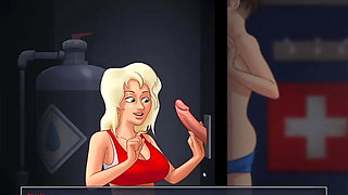 Horny Swim Trainner Cassie Loves Glory Hole Blowjob in Summertime Saga