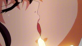 Public park anime slut drops panties for wet pussy play