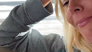 Horny Blonde MILF Slut Gets Fucked Throughout the Parking Garage