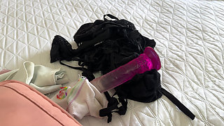 Why Are You Checking My Bag? I Found My Friend's Dildo in Her Suitcase and We Ended up Fucking in the Hotel