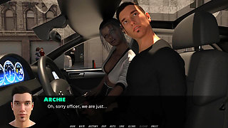 Exciting games: the girl got caught doing a blowjob and got covered her face with a huge cum load in the car ep 10