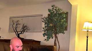 Bi guys fuck hairy girl until they both cum