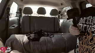 Kinky Blonde Gets Her Ass Creamed While Washing a Car