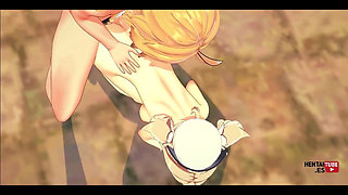 Genshin Impact Hentai - Barbara Fucked Twice by Aether with Creampie - Anime Manga Asian Japanese Game Porn