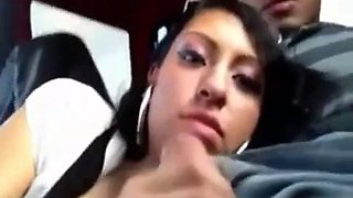 Girl sucking in the car ft. Young Horny  Latina Girl: Big Ass, Blowjob  Amateur Porn