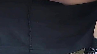 My Mother's Friend in a Dress, with Transparent Panties