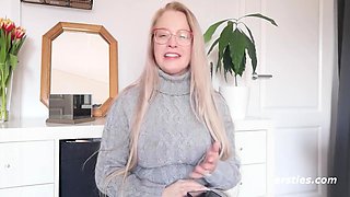 Blonde Babe Anna Talks About The First Time She