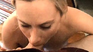 Czech amateur blowjob and fucking POV in public