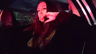 Italian Big Tits MILF Artemisia Love Driving Around with Her Big Juicy Boobs Out