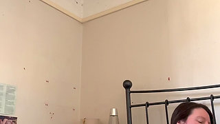 Glass Butt Plug Close up of Tight Cameltoe Pussy Covered in Oil Double Penetration Hard Cum Shot