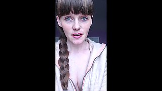 Beautiful Brunette Big Boobs Rides Fake Cock