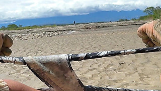 I Like to Touch Myself Until I Reach Orgasm on the Beach While Being Watched