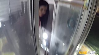 Policeman visits porn star Jasmine Jae and lives out his sexual desire - fake cop