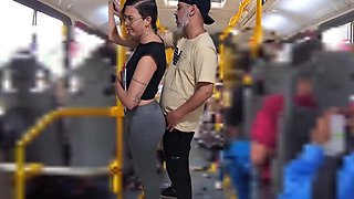 Slutty Student 18+ Gets Cumshot In Public On The Bus With Verified Amateurs