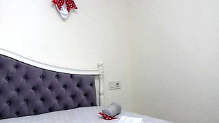 Beauty small tit amateur teen masturbating her shaved pussy