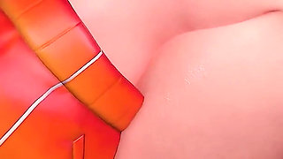 Tracer (overwatch) - Big Ass Blonde Craves BBC, Rough Deepthroat & Anal Creampie