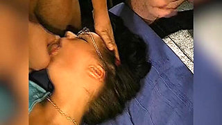 Glasses Covered in Cum - Slut Takes Massive Facial