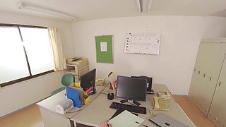 Big Breasted Office Lady in a Late Night Office with Her Pushy Boss Risky Hush - 1