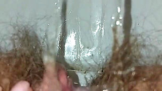 Pissing Woman, Hairy Pussy Pissing