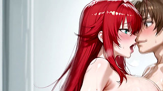 Akeno, Rias and Issei (ffm) Dxd