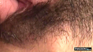 Busty MILF Stretched Wide in Sloppy Couch Pounding