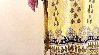 My Beautiful Big Ass & Big Tits Hot Roommate Without Pant Wearing Hijab Kamiz Panty & Clean Our Room