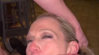 Onlyfans Blonde MILF Hotwife Blowjob Deep Throat Facial Cumshot
