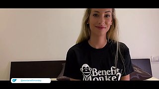 Blonda Shona River gets labia and ass eaten hard by italiano deepthroat fellatio Cum In Mouth swallow – benefit monkey